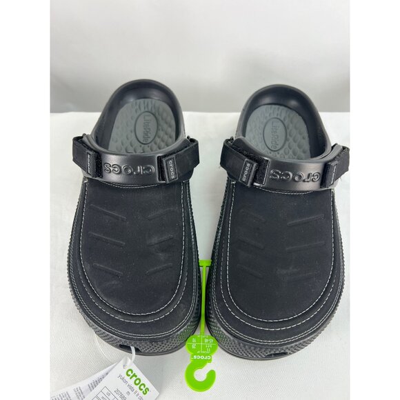 Crocs Black Yukon Vista II Clogs With Adjustable Heel Strap For Men Size 11